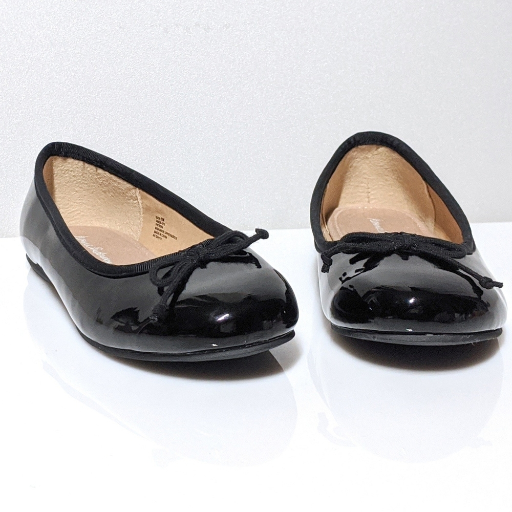 Kids Black Patent Ballet Flats Hanna Andersson 1